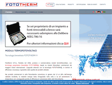 Tablet Screenshot of fototherm.com